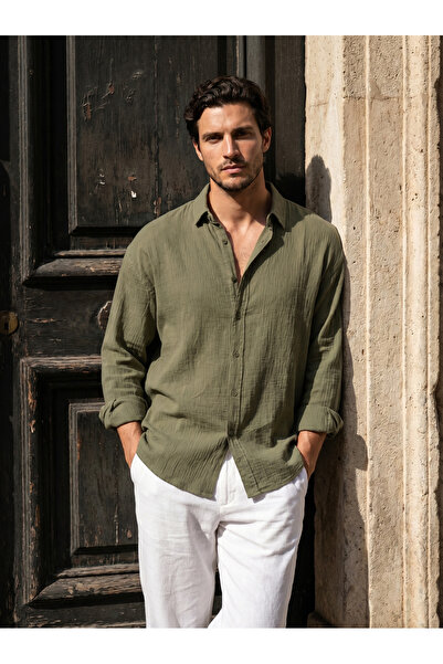BASEL.CO Oversize Loose Summer Shirt - Efil Efil 100% Cotton