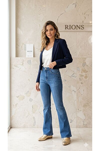 RİONS Spanish Style Flared Jeans High Waist Full Lycra