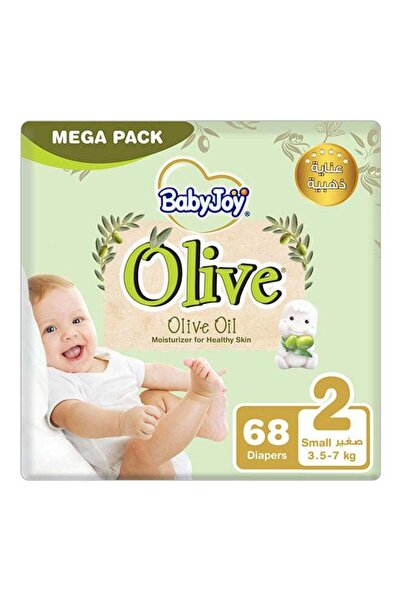 BabyJoy Olive Mega Pack Small Diapers, 3.5 - 7 Kg, 68