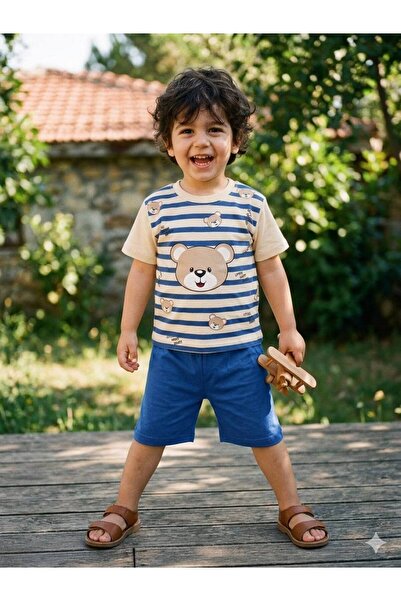 Milanlı Kids Boy's Cotton Summer Set (Top and Bottom)