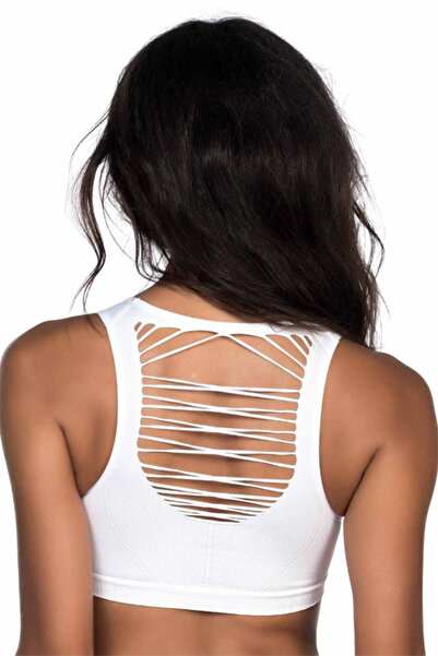 Generic Brand White Mi Emay 4051 Gathering Bustier
