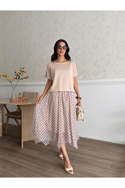 Royteks Fashion Kadın Kayık Yaka Ve Asimetrik Kullanılabilir Rahat Bluz Ve As...