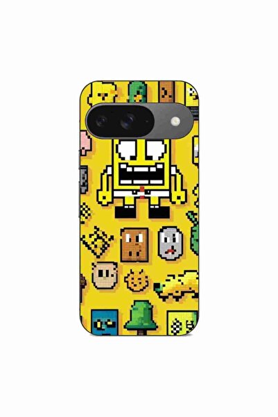 OEM Case compatible with Google Pixel 9 Silicone Gel Tpu Pattern Pixel Art Sp...