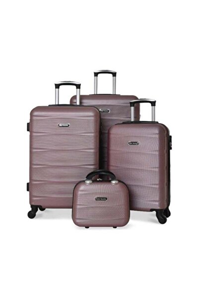 New Travel 4 Wheels Set of 4 Trolley Bags, Hard Case ABS, 360º Wheeling Carry...