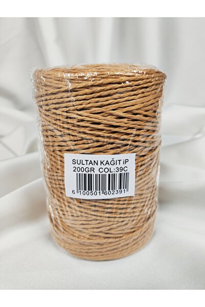 Sultan Ață de hârtie pentru tricotat manual 200gr.-240mt. (1 bucată) - Culoar...