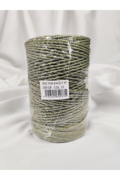 Sultan Paper Thread Hand Knitting Yarn 200Gr.-240Mt. (1 Piece) - Color: 33