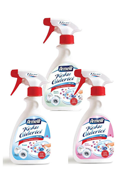 Armelit Banyo Tuvalet Koku Giderici Sprey Beyaz Sabun Fresh Bahar