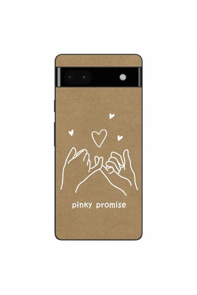 OEM Husa compatibila cu Google Pixel 6A Silicon Gel Tpu Model BFF Pinky Promise