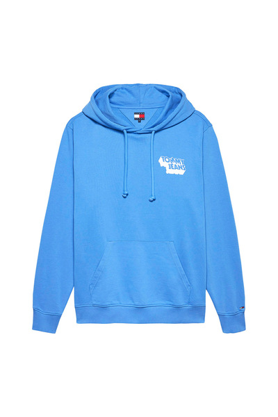 Tommy Hilfiger Hanorac bărbătesc cu logo suprapus și grafică pe spate, mărimea M