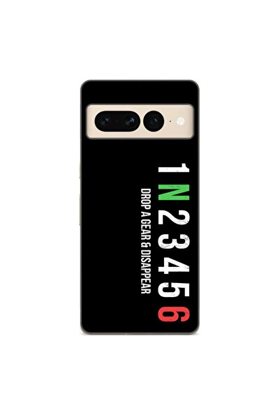 OEM Калъф, съвместим с Google Pixel 7 Pro, силиконов гел TPU с шарка на зъбни...