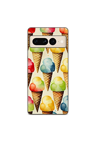 OEM Калъф, съвместим с Google Pixel 7 Pro, силиконов гел TPU модел с десен на...