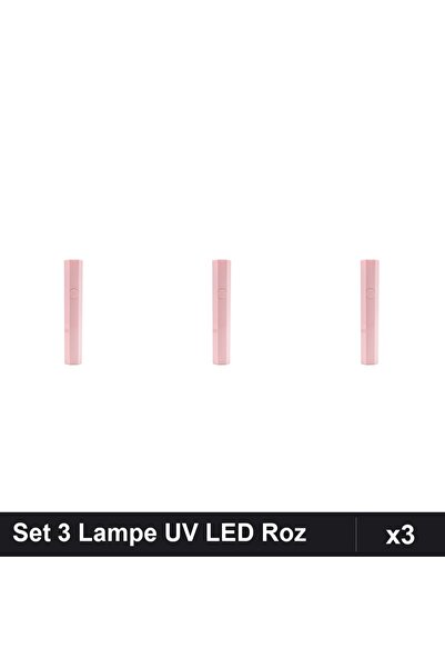 NAİLS Set 3 Lampe UV LED Hexagonale Roz, Gel Unghii, Manichiura Profesională