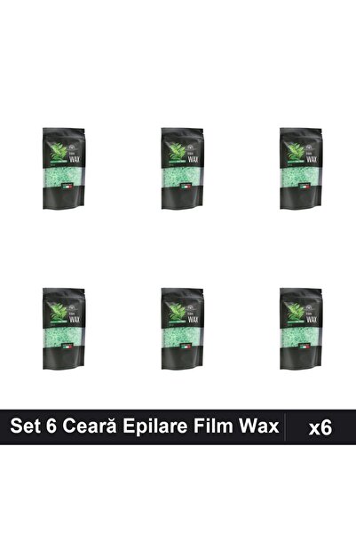 global fashion Set 6 Ceară Epilare Film Wax 100g Tea Tree, Depilare Eficientă...