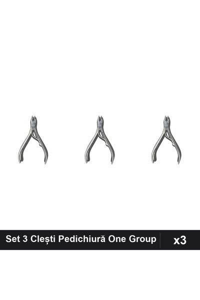 One Group Set 3 Clești Pedichiură Mici One Group, Îngrijire Unghii Profesională