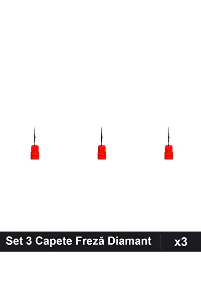 NAİLS Set 3 Capete Freză Diamant Unghii, Manichiură Profesională, Pedichiură
