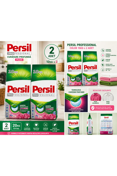 Persil Set 2 bucăți - Detergent profesional pentru haine/spălătorie automată ...