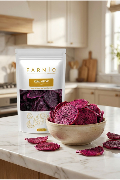FARMİO Sugar-Free Dried Dragon Fruit 140Gr - Natural and Without Additives