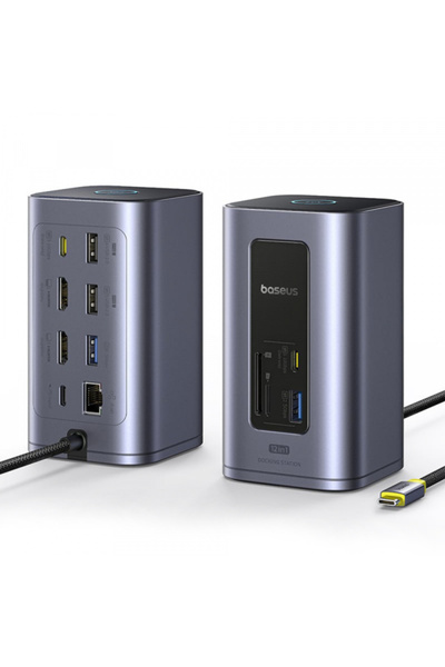 Baseus Hub Multifuncțional Nomos NU1 Air Spacemate, 12 în 1, Gri B00061800123-00