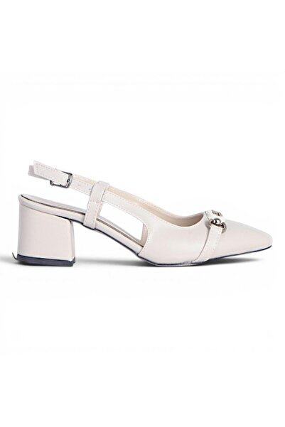 Ayakcenter Byn Ayışığı By35 Skin Cream Pantofi cu toc de 7 cm pentru femei