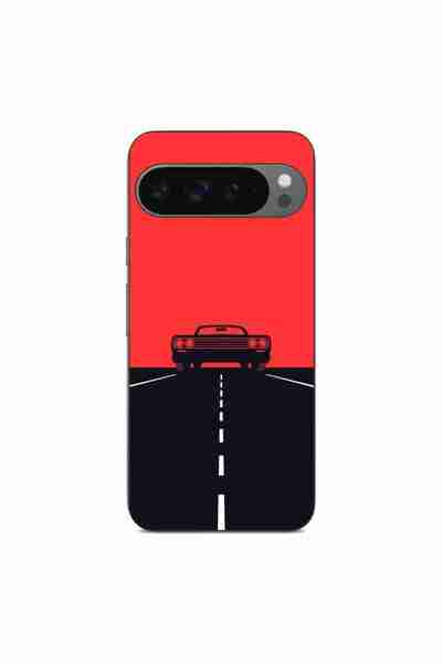OEM Husa compatibila cu Google Pixel 9 Pro XL Silicon Gel Tpu Model Red Sky M...