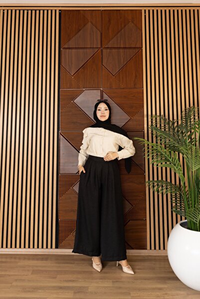 Dayfabric Kadın Bol Pantolon | Siyah