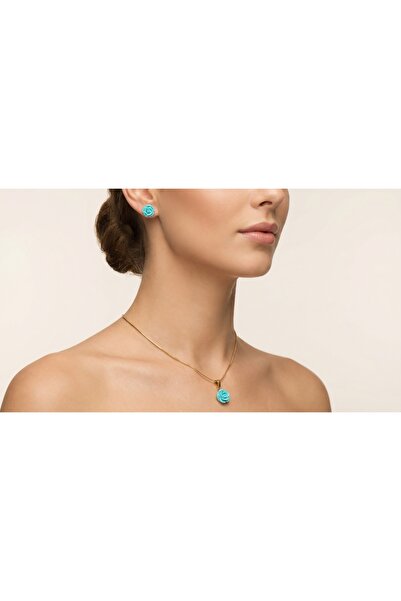 robel Elegant Rose Jewelry Set – Floral Pendant Necklace & Stud Earrings for ...