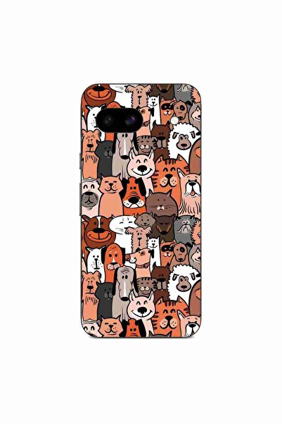 OEM Калъф, съвместим с Google Pixel 8A, силиконов гел TPU модел с десен на ку...