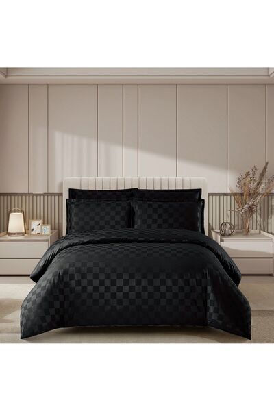 OEM Luxury hotel damask Duvet Cover Set with Stretchy 4 pieces 2 persons Prim...