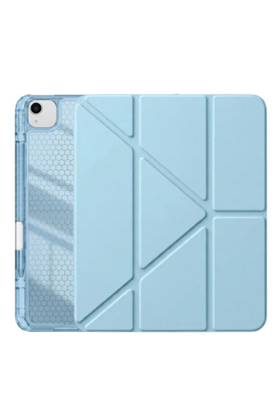 Ps iPad Air 13 inç (M4)/(M3)/(M2) Tri Folding Standlı Kılıf - Turkuaz