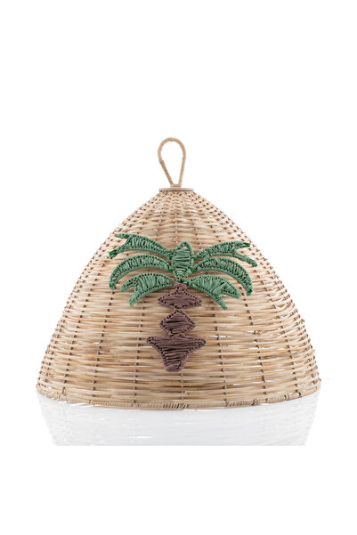 Blends Rattan Food Cover with Palm Pattern from Naqaa