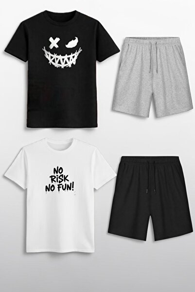 Trendy Merry Store Детски летен комплект от 4 части: капри и тениска