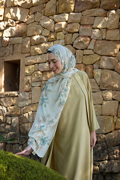 Qef Deluxe Summer Flow Shawl Soft Green