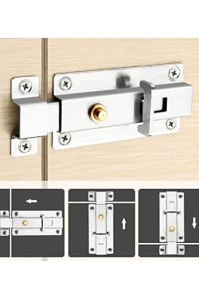Yıldızan Nzr Beautestore Stainless Steel Sliding Door Window Lock with Open C...