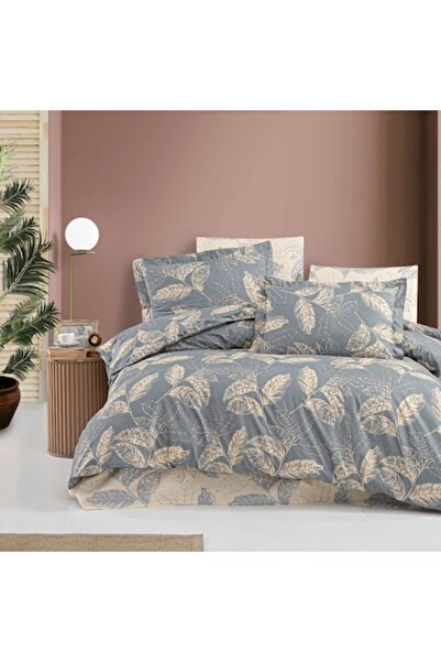 OEM Ranforce cotton bed linen, Caressa Arina, 2 people, gray, 4-piece set
