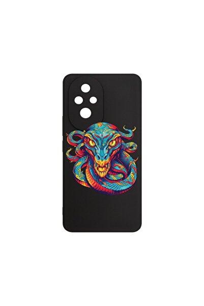 bestcase Калъф за Honor 200 5G, BestCase® Тънък силиконов 0.8ММ, Дракон в меч...