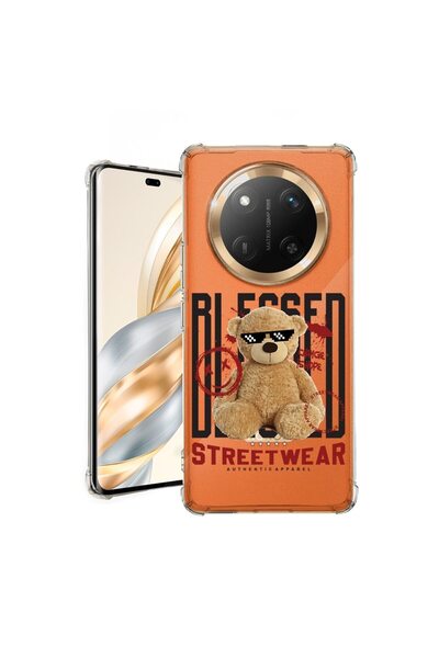 bestcase Калъф за Honor Magic7 Lite, Удароустойчив 1.5ММ, Мече с късметлийски...