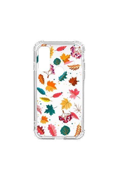 bestcase Husa Anti Shock Silicon Compatibila Cu Motorola Moto E30, Feathers C...