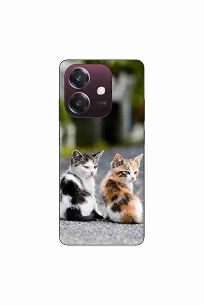OEM Калъф, съвместим с Oppo A40, силиконов гел TPU, с шарка на котенца