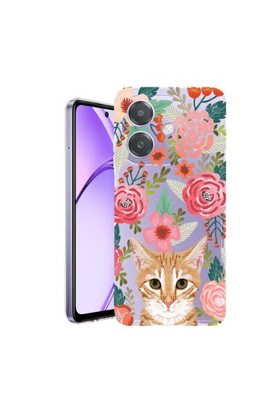 bestcase Husa pentru OPPO A40 / A40M, BestCase¬Æ Clear Silicon 2MM, Cat and F...