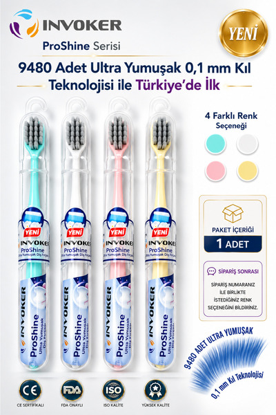 INVOKER Ultra Soft 9480 Hassas Diş Fırçası Ultra Yumuşak Diş Fırçası Hassas D...