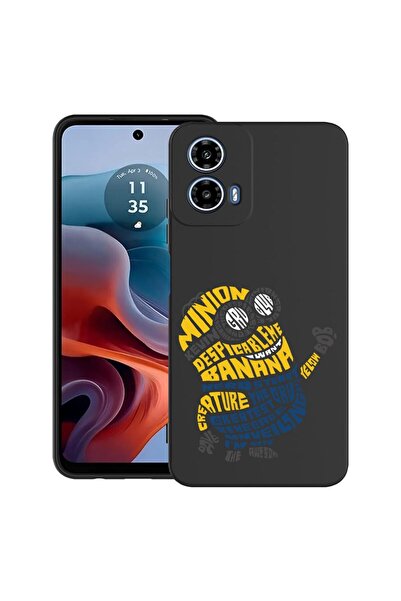 bestcase Θήκη για Motorola Moto G45 με σχέδιο Μίνιον καλλιγραφίας, TPU Ματ Εξ...