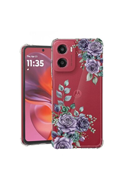 bestcase ¬Æ Husa Anti Shock Compatibila cu Motorola Moto G05 / E15, Floral - ...
