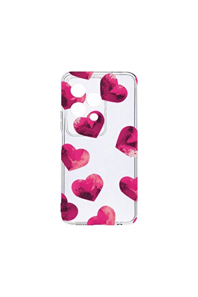 bestcase ¬Æ Husa Clear Silicon 2MM, Compatibila Cu Honor 200 Lite, Heart Patt...