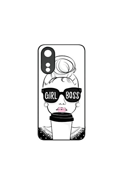 bestcase Тънък стъклен калъф, съвместим с OPPO A78 5G / A58 5G, Girl Boss, HD...