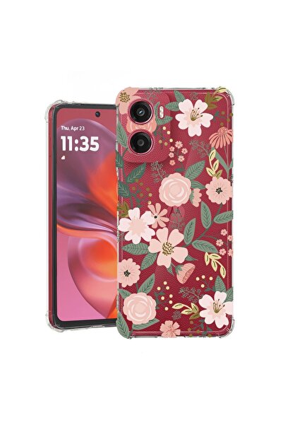 bestcase ¬Æ Husa Anti Shock Compatibila cu Motorola Moto G06, Floral - Lotus ...