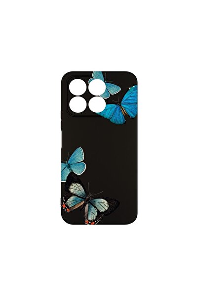 bestcase Husă pentru Honor X6b, BestCase® Slim Premium Silicon 1.2MM, Fluturi...
