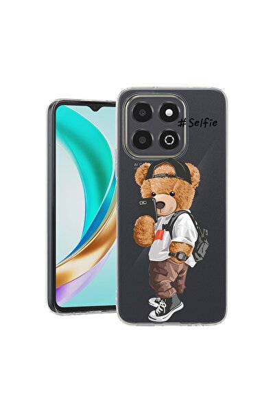 bestcase Husă pentru Honor X6b, BestCase® Silicon transparent 2MM, Ursuleț de...