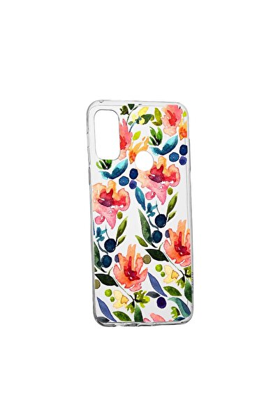 bestcase Husa Silicon Flowers Spring, Compatibila Cu Motorola Moto E40, rezis...