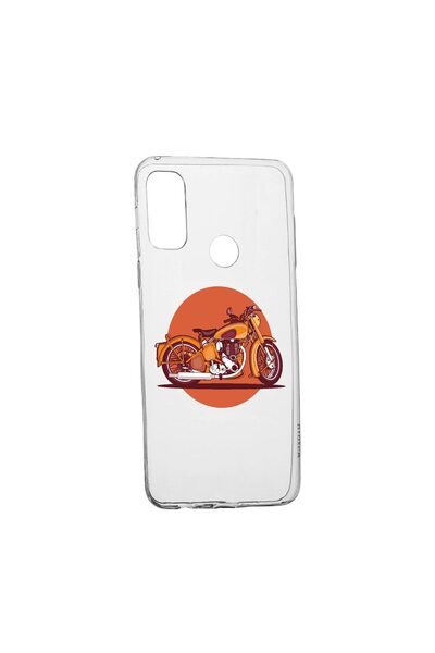 bestcase Husa Silicon Compatibila cu Motorola Moto E40, Retro Bike, rezistent...
