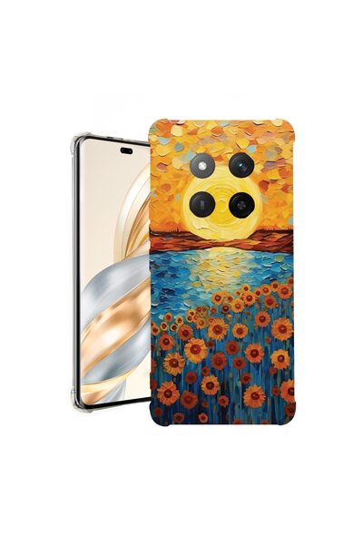 bestcase ¬Æ Husa pentru Honor Magic7 Lite, Anti Shock 1.5MM, Sunflower Painti...